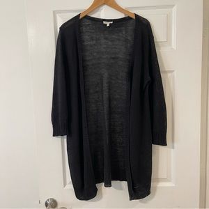 Eileen Fisher Linen Knit Long Sweater